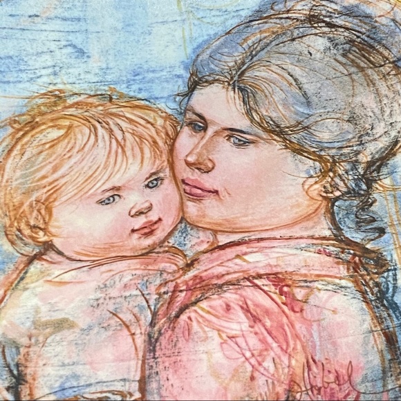 Edna Hibel “A Time to Embrace” plate - Picture 2 of 4